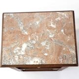Old pink marble bedside