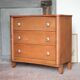Wooden commode with 3 drawers, storage unit, antique, Art Deco