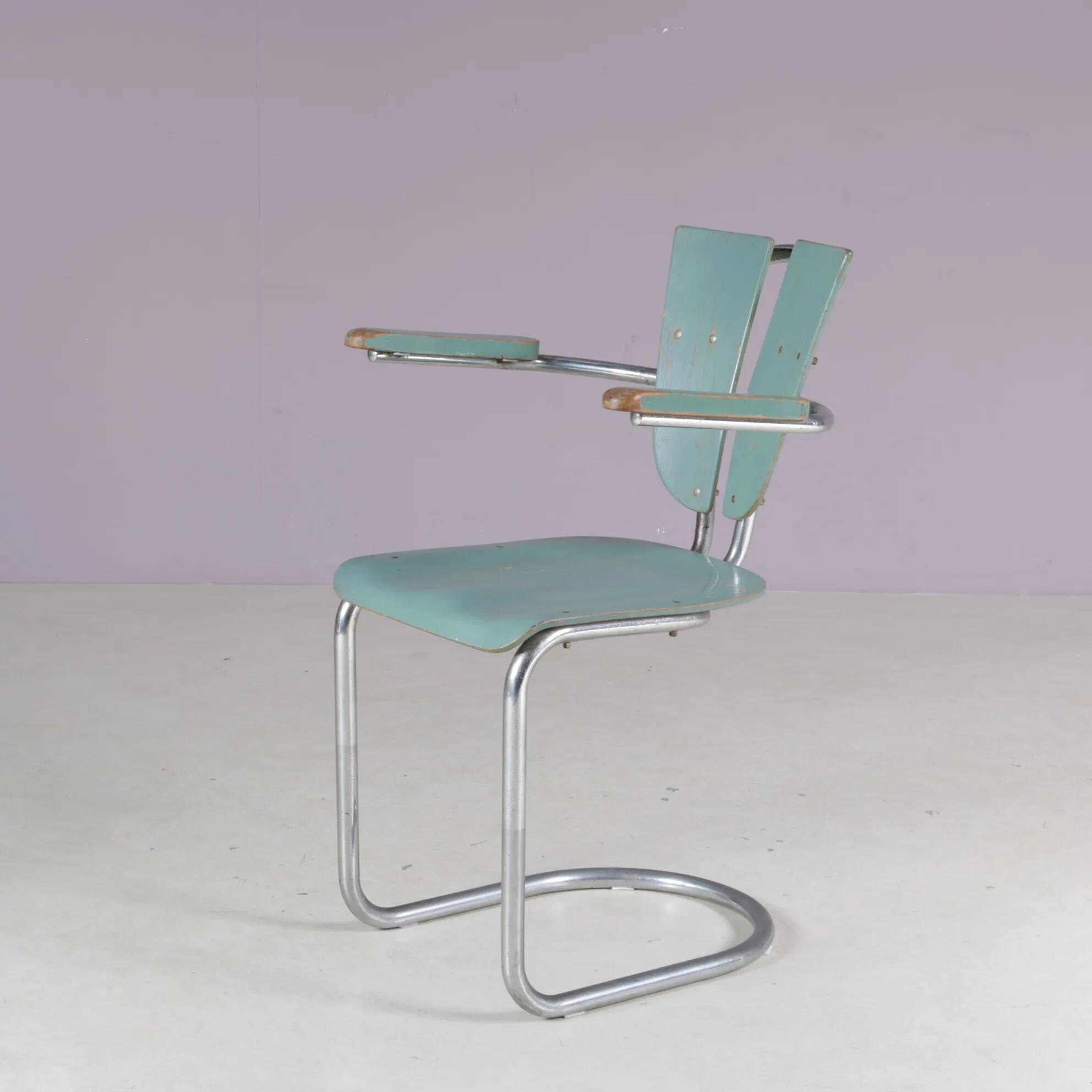 1950s Rare side chair by Lemafa Den Haag, Netherlands