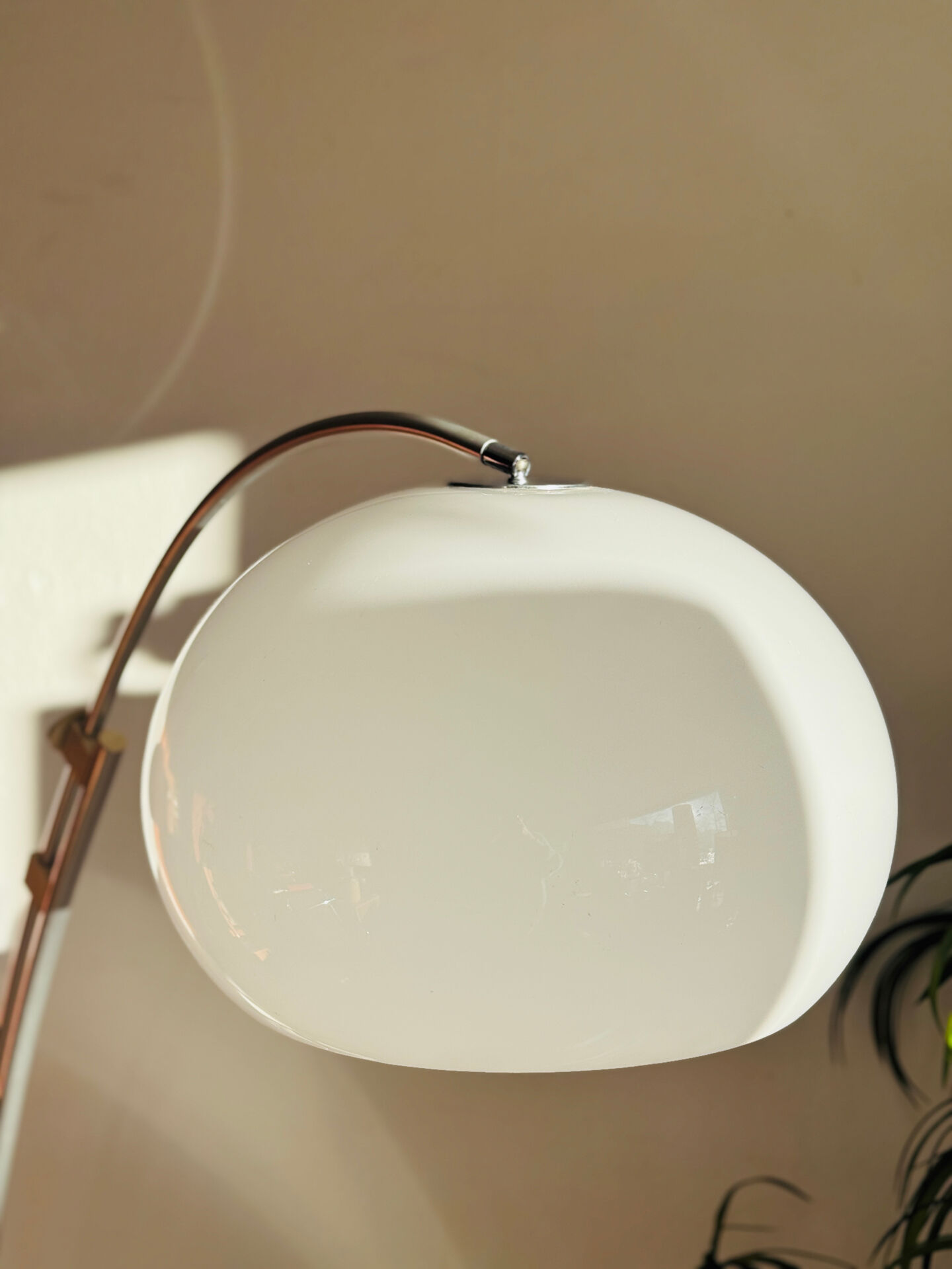 Vintage booglamp jaren 70 Hustadt Leuchten