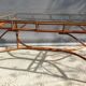 Table en rotin vintage
