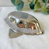 Vintage solid stainless steel sauceboat 18% solid stainless steel 70s