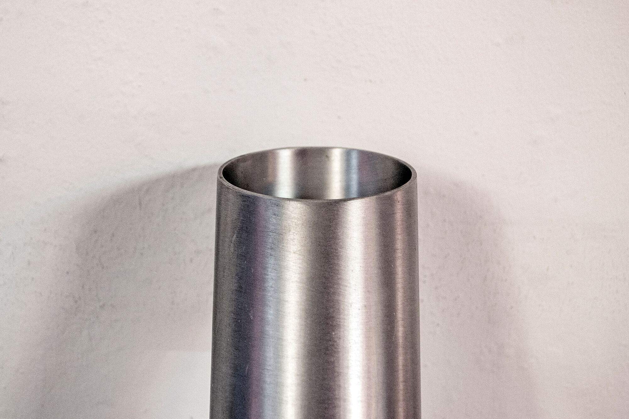 Chromed aluminium table lamp, Italy, 1970s