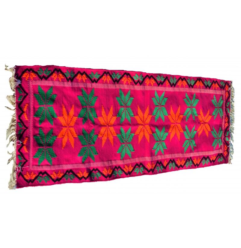 Pink 73x195cm corridor kilim rug