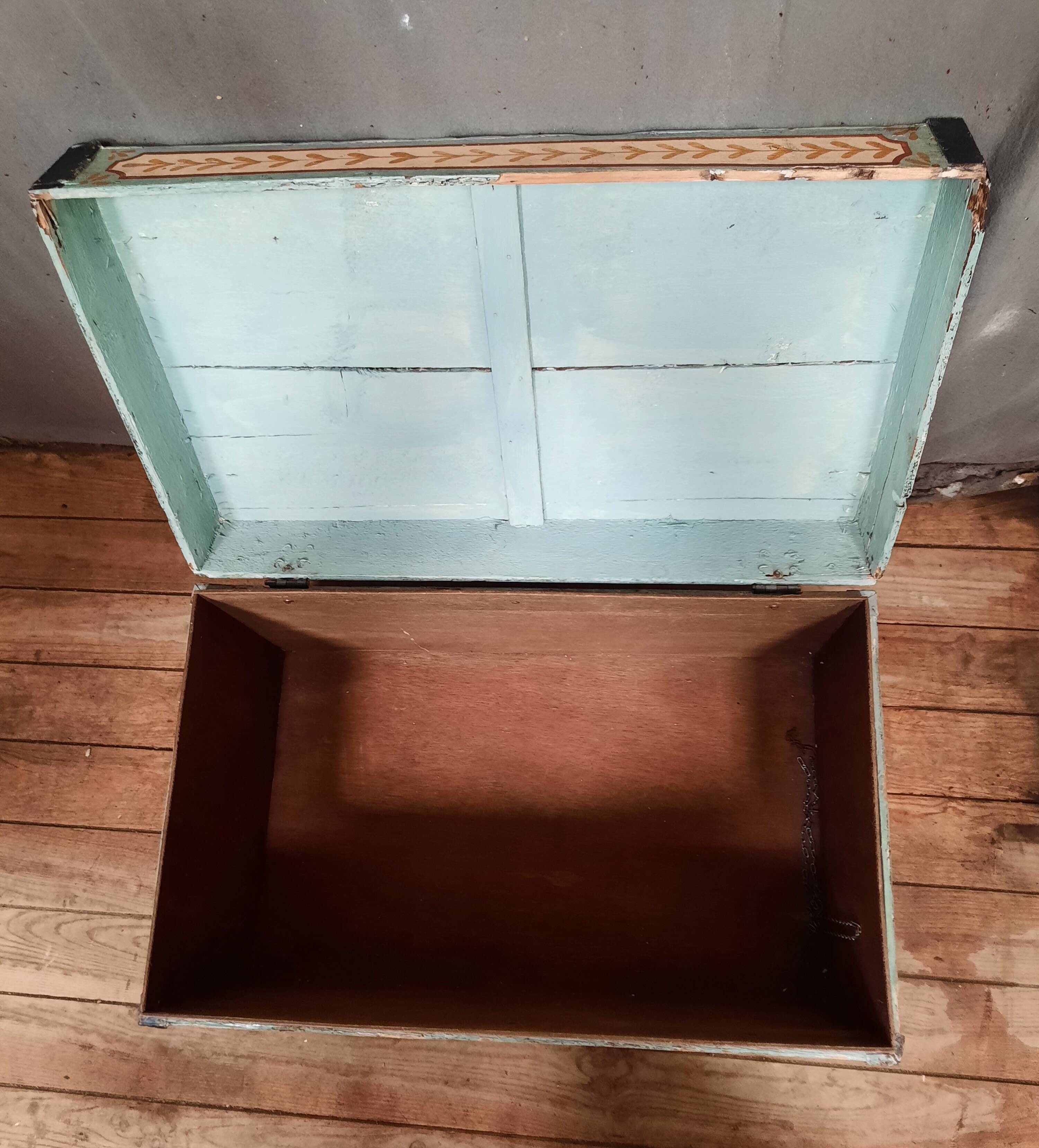 Norman painted chest