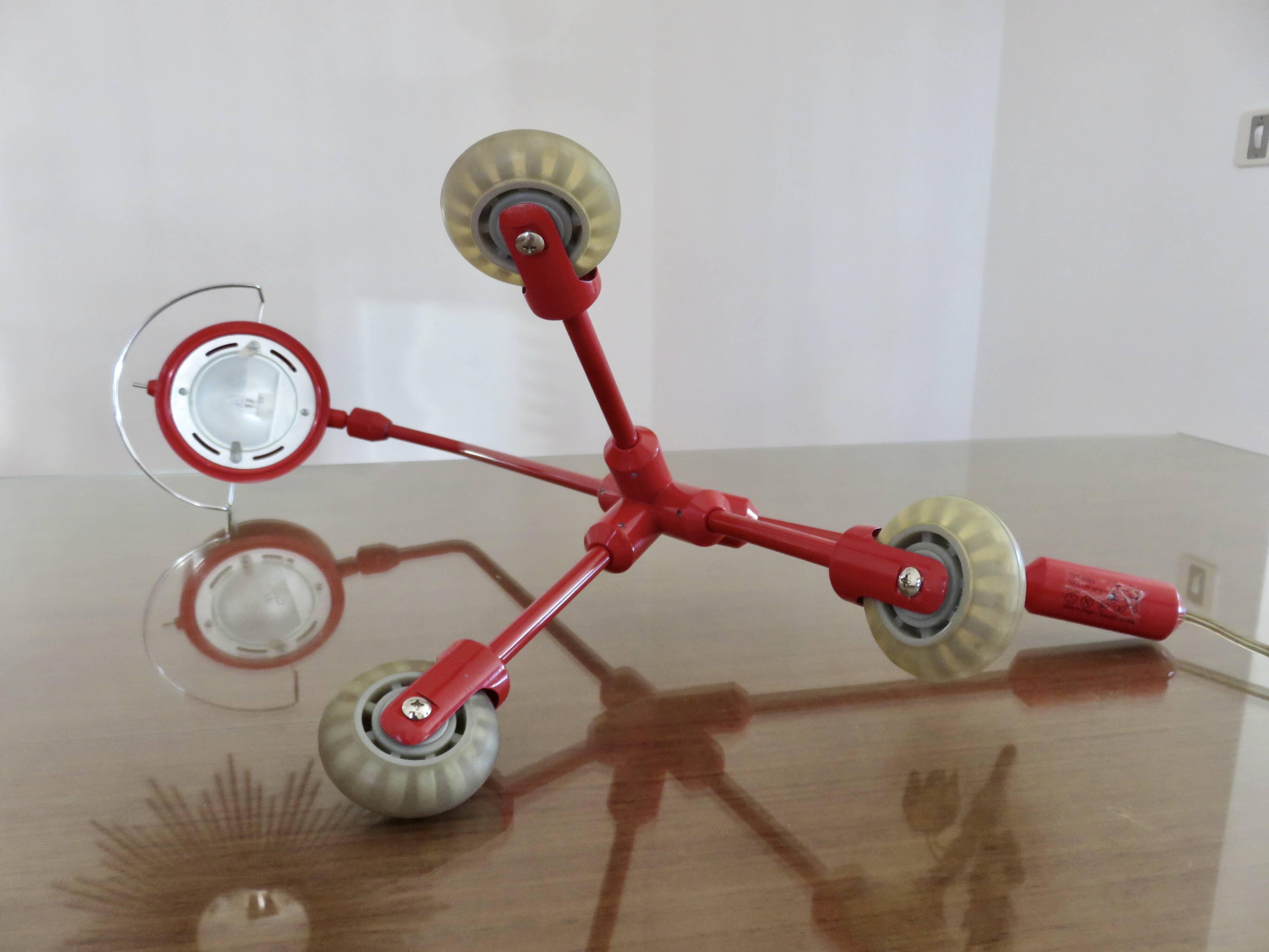 Kila lamp by Harry Allen for IKEA tripod on wheels year 2001