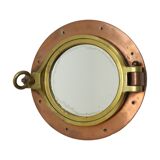 Authentic copper porthole mirror nautical shipping 32cm