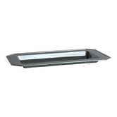 Small rectangular vintage tray made of lightweight metal