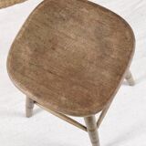 Large solid wood bar stool