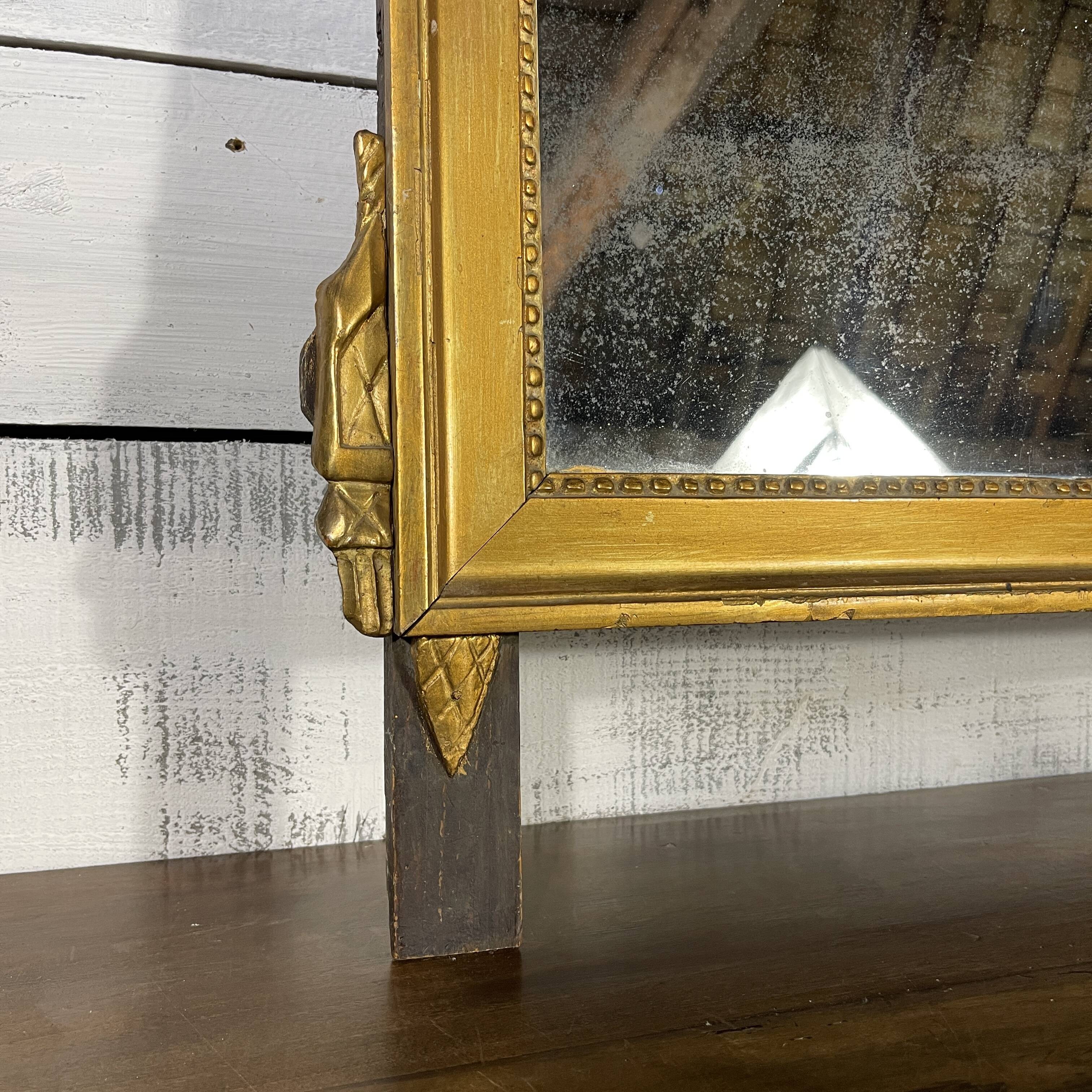 Old gilded mirror 81 x 60 cm