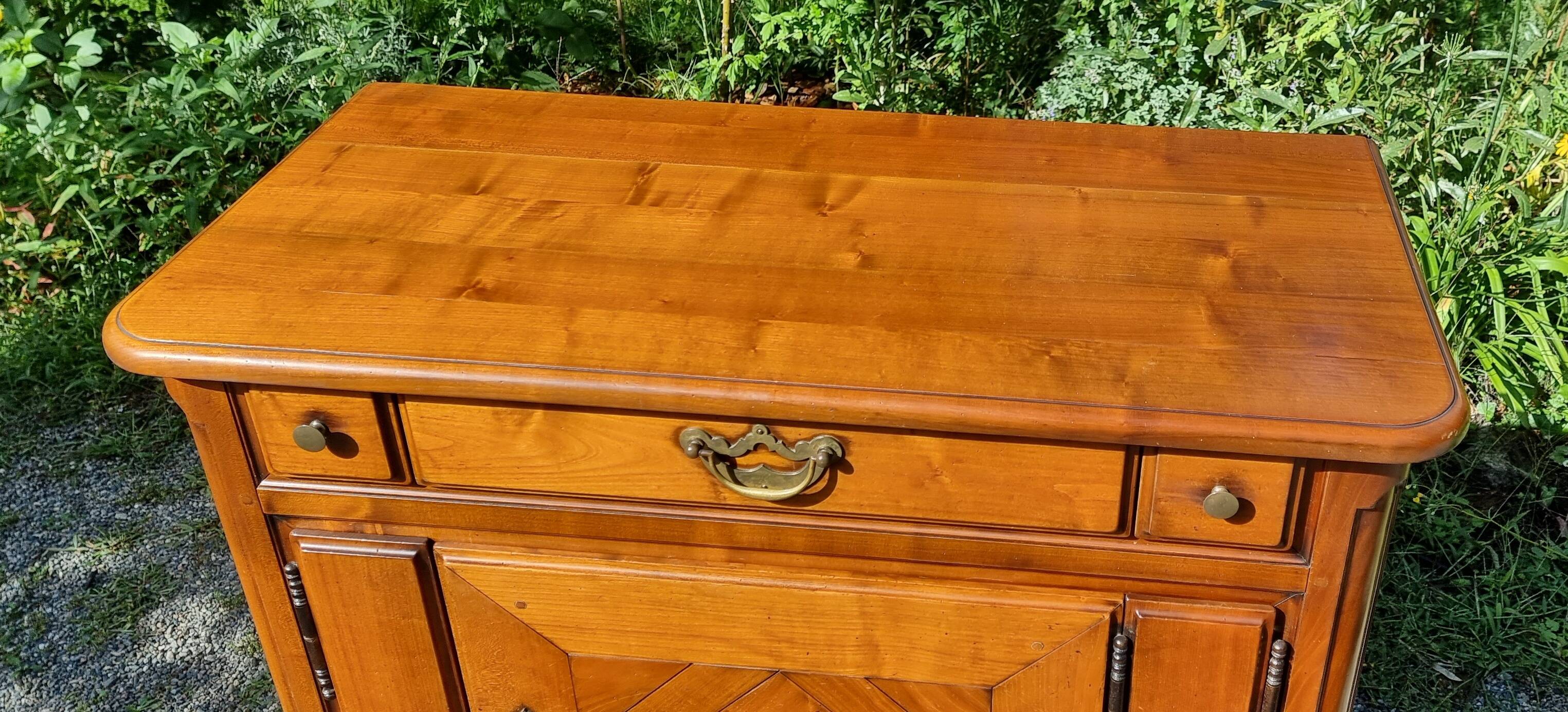 René Trotel Saint-Malo jam cupboard in solid cherry wood