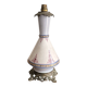 Lampe Porcelaine Faïence Blanc Rideaux Bordeaux Renaissance Napoléon III