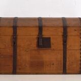 Antique trunk with metal frame (c.1900) #80