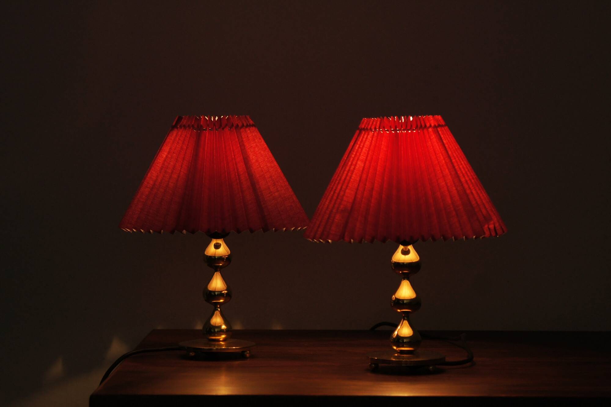 Teardrop Table Lamps by Hugo Asmussen, 1970s, Set of 2
