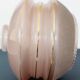 Large Art Deco frosted pink glass globe, shade, frosted glass