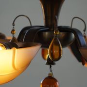 Art Deco chandelier by Paavo Tynell for Taito Oy, Finland, 1930s