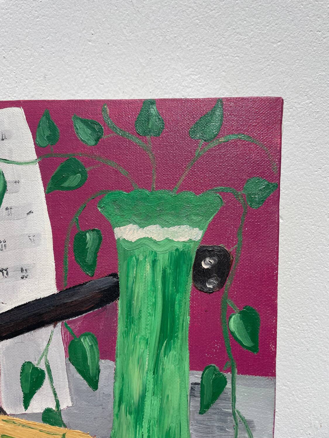 Still life with vase and violin