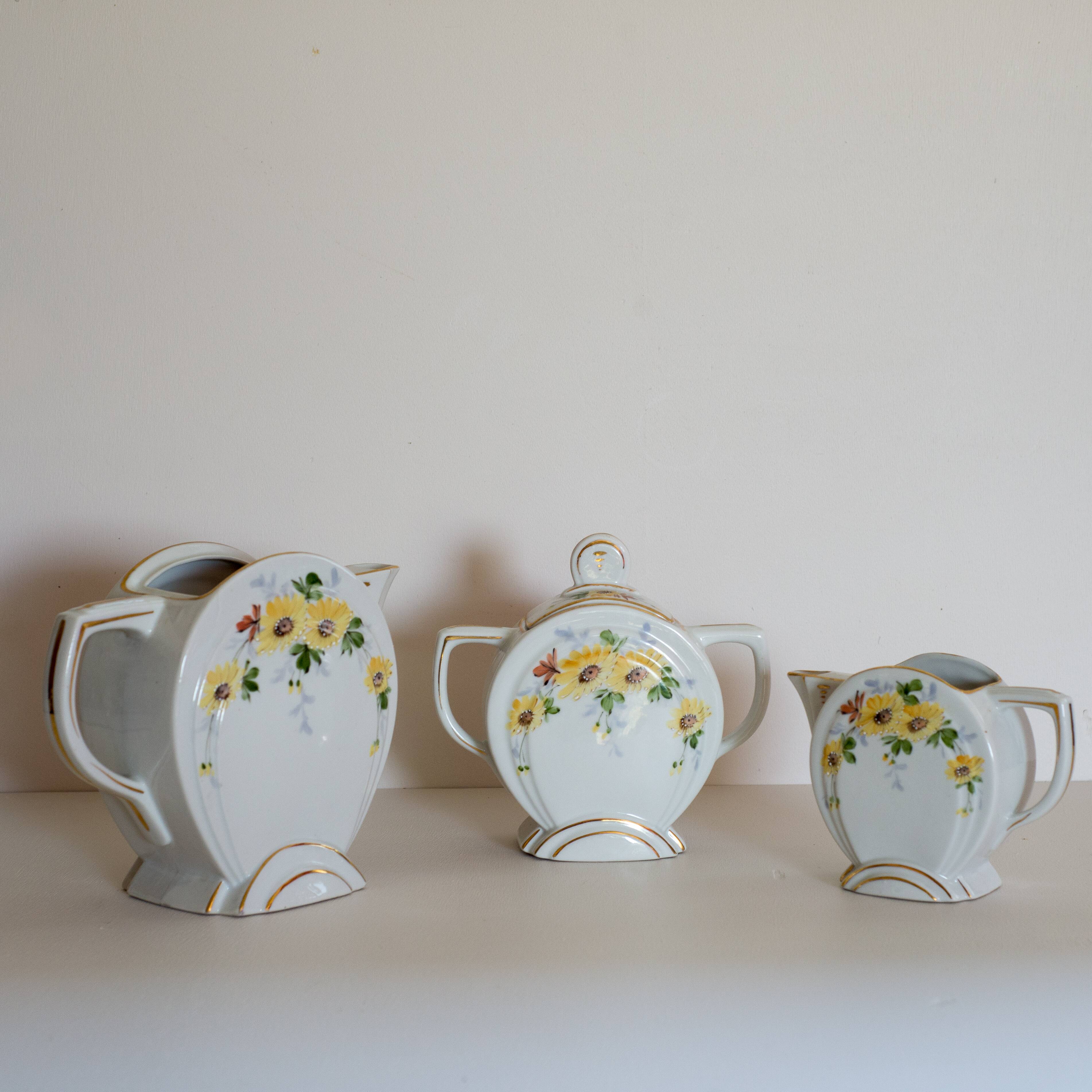Floral tea set