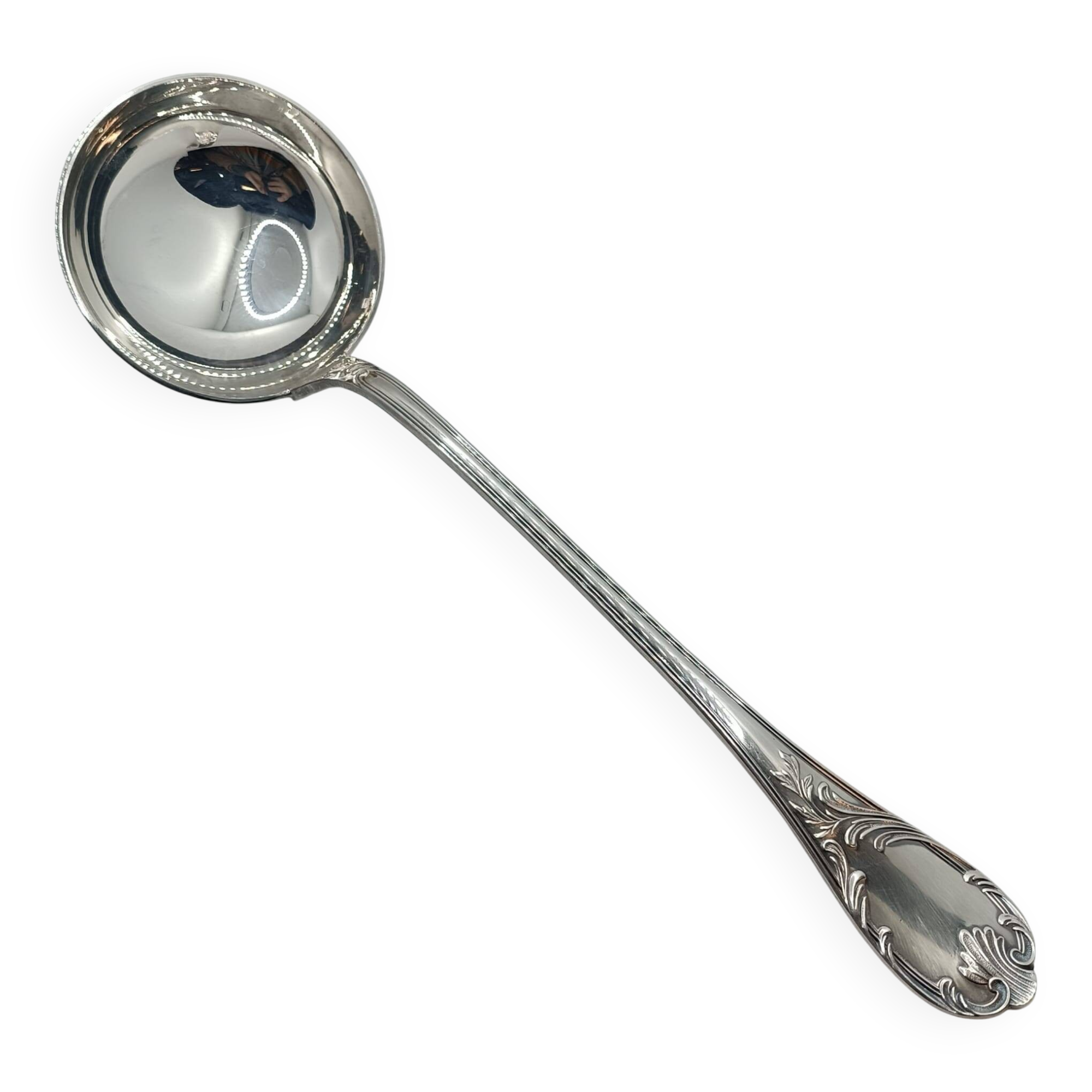 Christofle Marly model silver-plated metal ladle