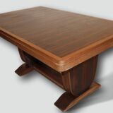 Art deco table in Macassar ebony
