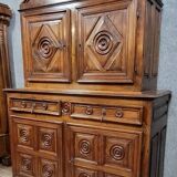 Cabinet a 4 volets époque Louis XIII en noyer massif vers 1680