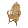 Ancien fauteuil en rotin