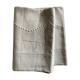Linen cloth sheet embroidered with a pea festoon