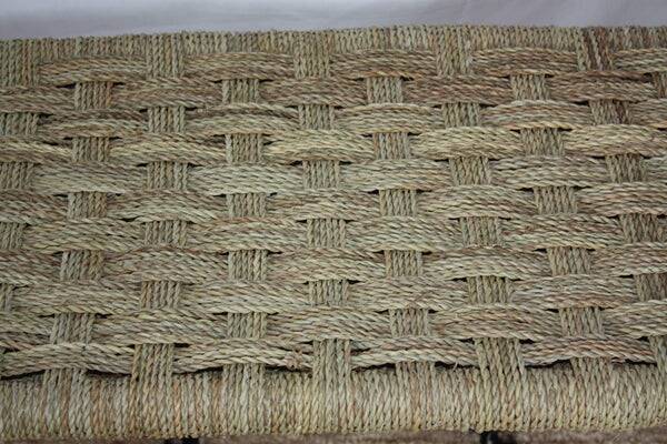 Moroccan Lemon Wood Bench - Woven Bench