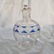3 Antique Pieces Cut Crystal, Enameled - Early 20th Century