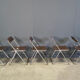 Vintage folding chairs Plia Giancarlo Piretti for Castelli, 1970s, set