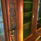 Vintage glass library in solid cherry