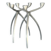 Bougeoirs tripodes en aluminium pour De Bijenkorf, Pays-Bas années 70