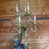 Nubian torch floor lamp