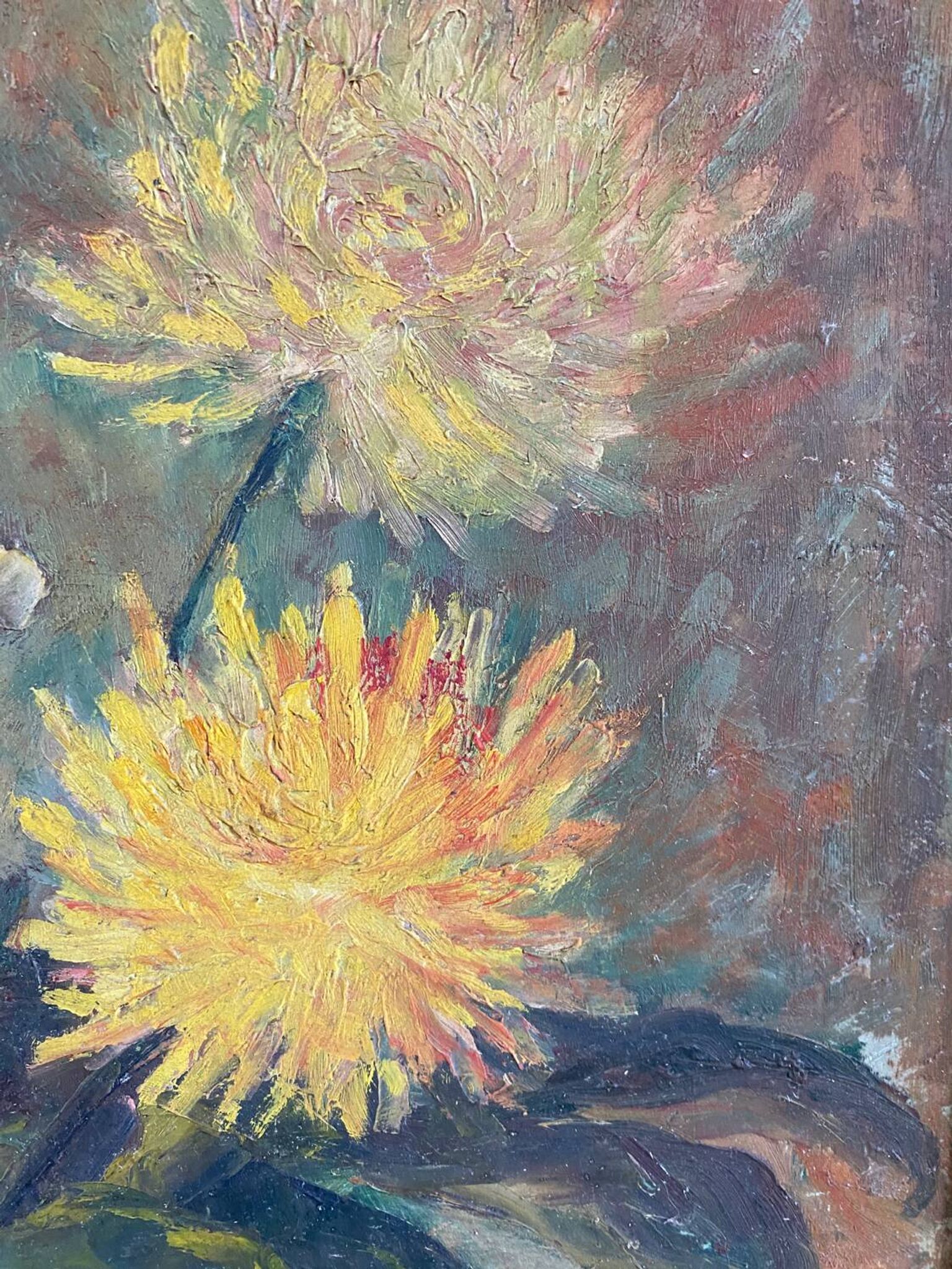 Still life bouquet of dahlias 1960
