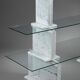 Carrara marble and glass library - 1970