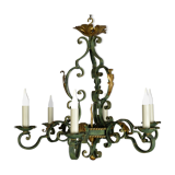 Wrought iron chandelier