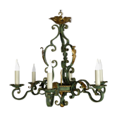 Wrought iron chandelier