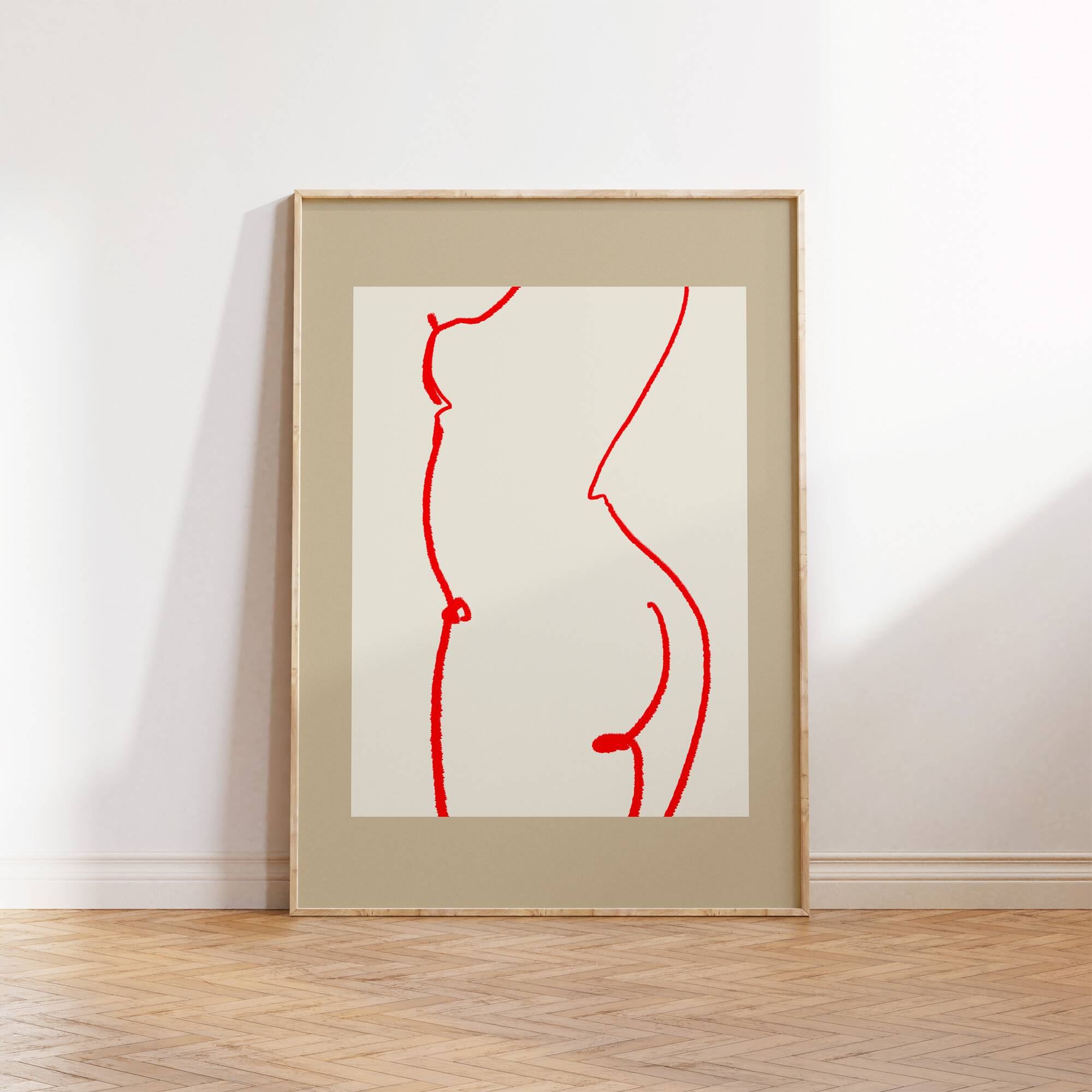 Female figure giclee art print, 50x70cm