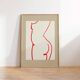 Female figure giclee art print, 50x70cm