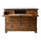 Louis-Philippe secretary chest of drawers with marble top