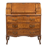 Wooden Desk with 5 Drawers