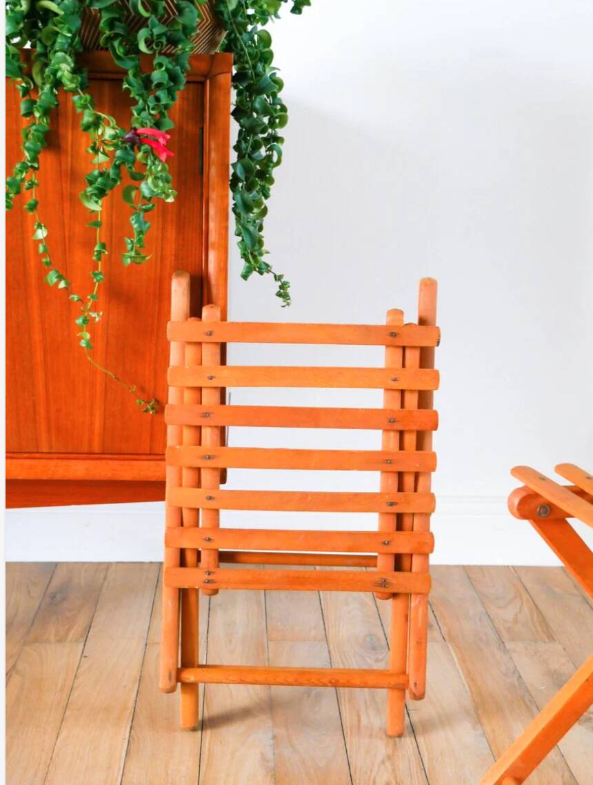Pair of antique folding stools