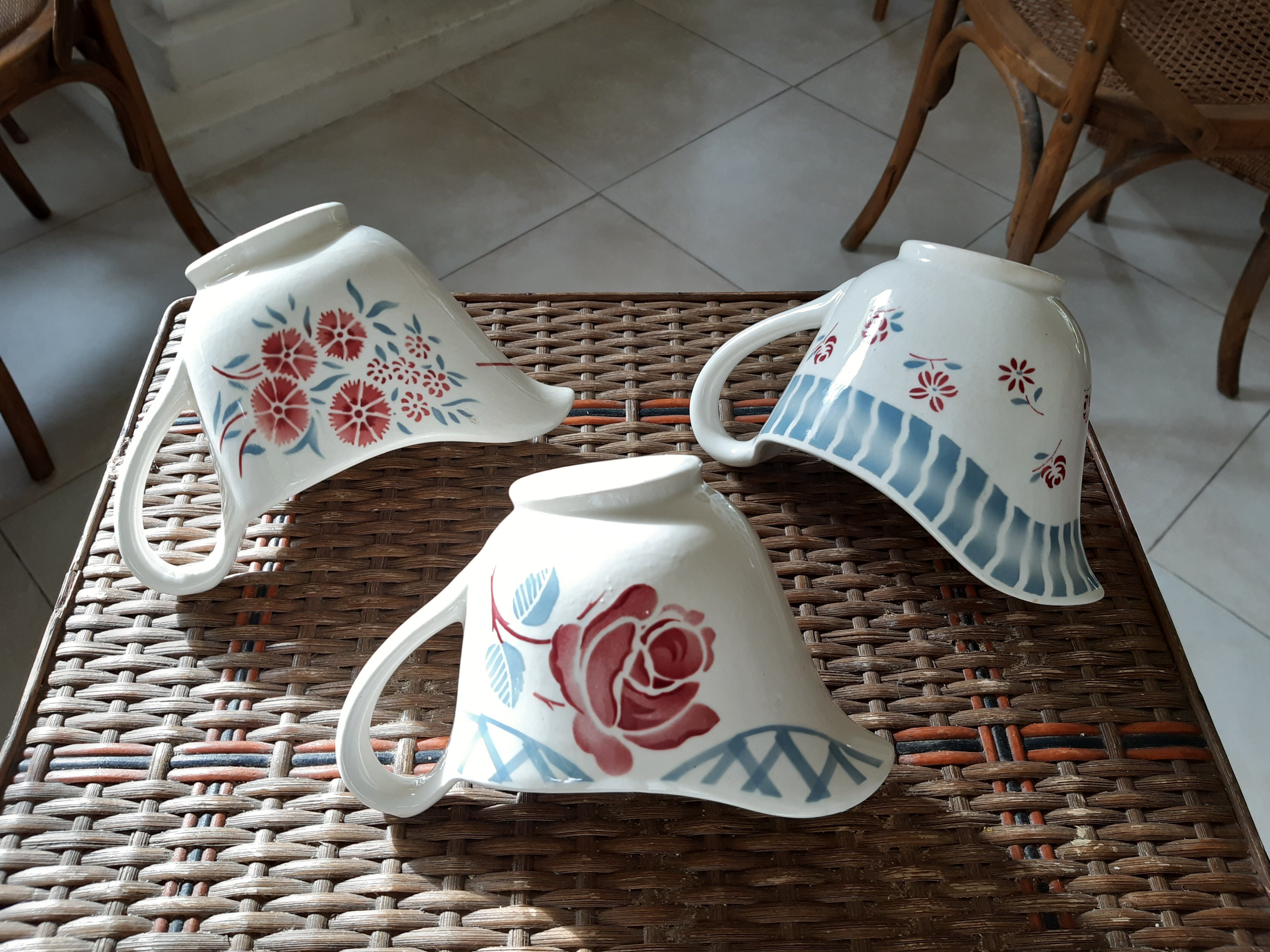 Lot de 3 saucières anciennes