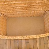 Rattan and wicker toy box