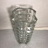 Ancient cristal vase from Arques glass mould french Art Deco style