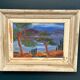 Original Danish Oil on Panel “Forest Motif” by Ivan Joern, Vintage 35×45cm