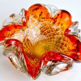 Deposit of orange and gold sommerso keys by seguso, murano glass, italy, 1970
