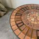 Capron “herbarium” coffee table with metal base