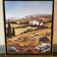 Oil painting landscape on canvas signed View of Provence
