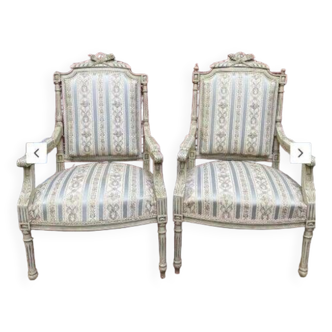 Pair of Louis XVI armchairs